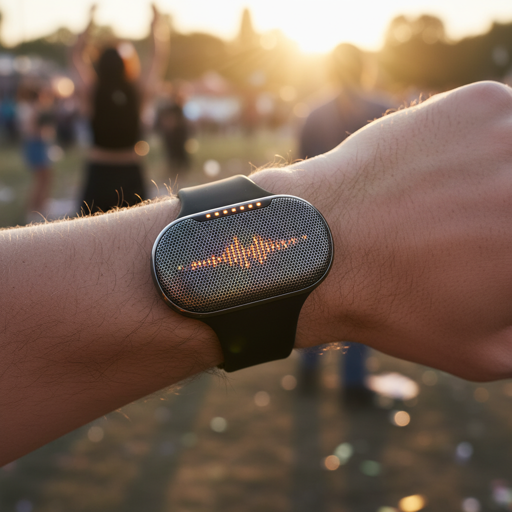 Band v2をフェスで手首に装着